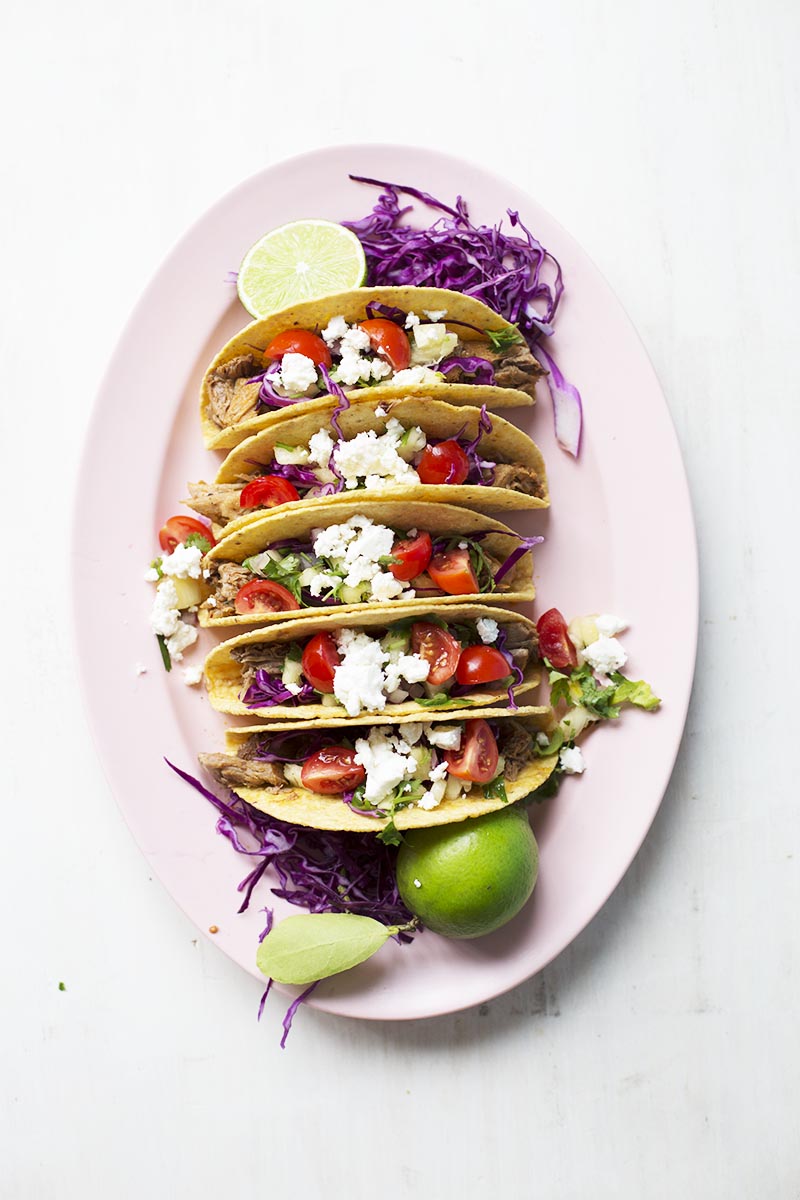 Chipotle Pulled Pork Tacos with Pineapple Salsa // The Sugar Hit