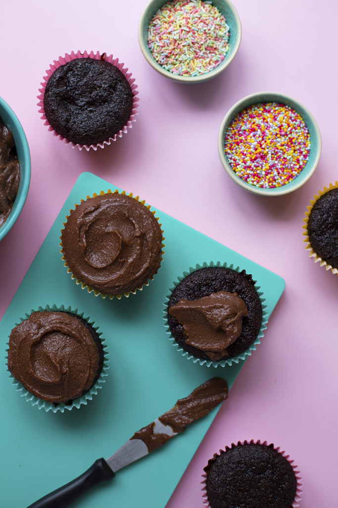 Chocolate Rye Cupcakes with Chocolate Pudding Frosting The Sugar Hit