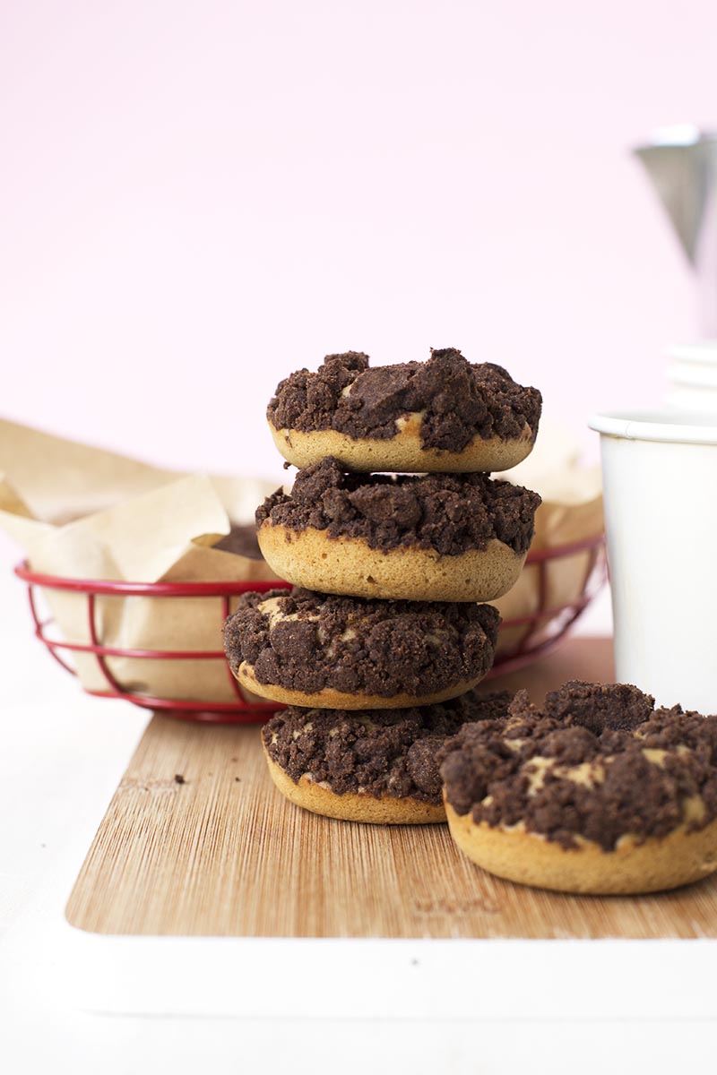 Coffee Cake Donuts // The Sugar Hit