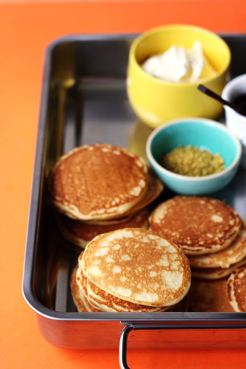 Cornmeal Pikelets with Jam & Cream // The Sugar Hit