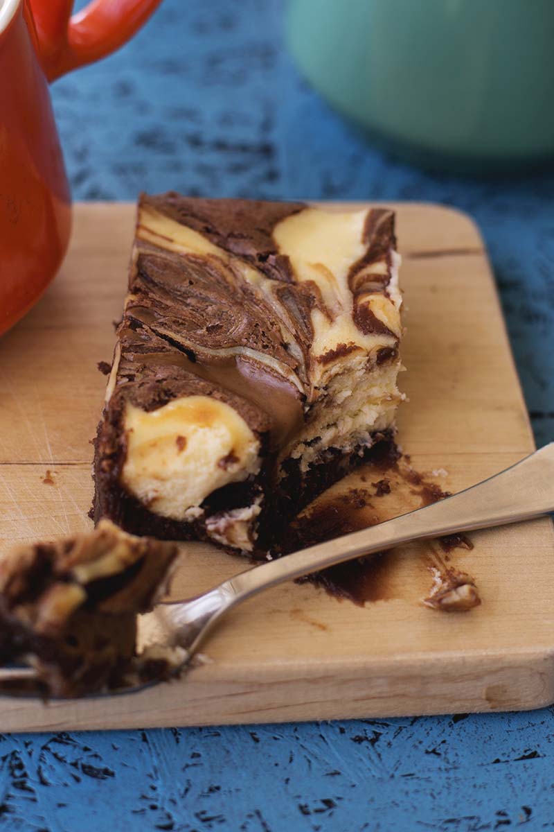 Hazelnut Praline Cheesecake Swirl Brownies // The Sugar Hit!