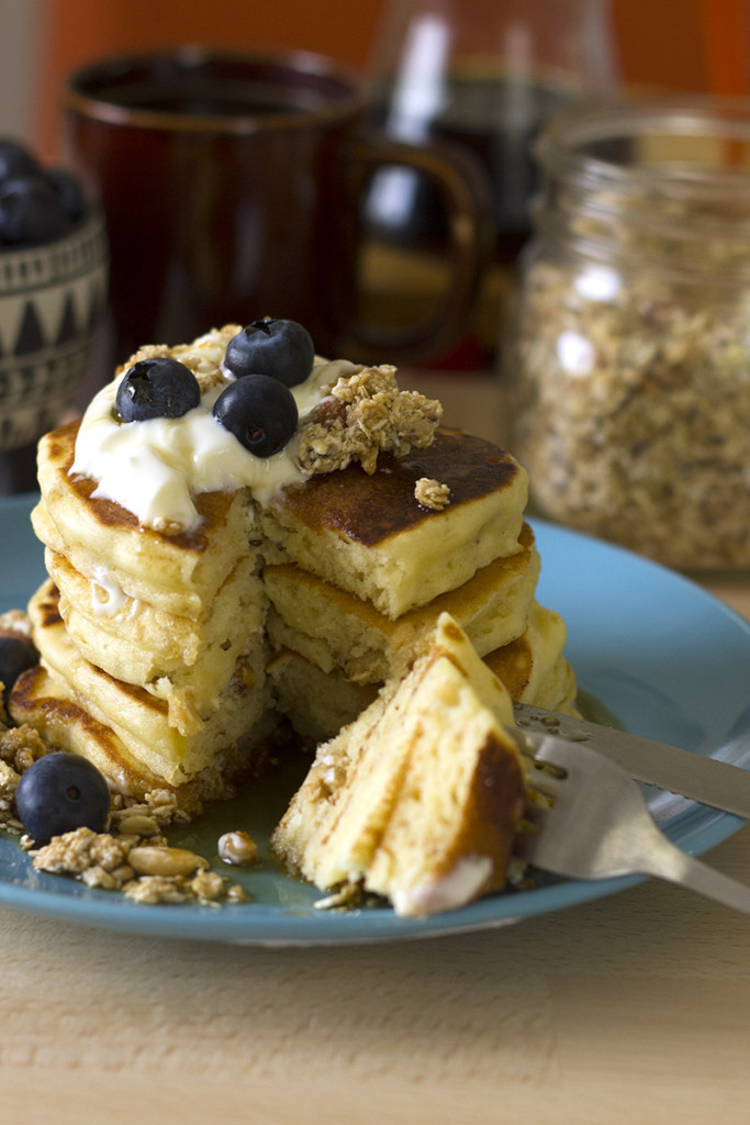 Honey Nut Granola Pancakes The Sugar Hit