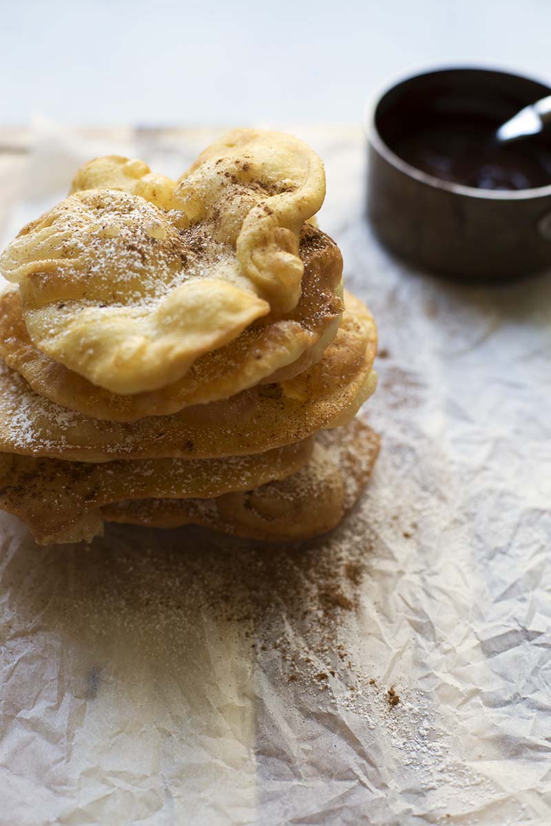 Mexican Bunuelos with Cinnamon Chocolate Sauce // The Sugar Hit