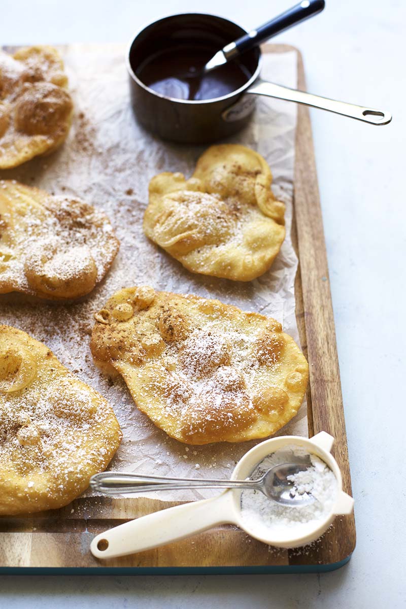 Mexican Bunuelos with Cinnamon Chocolate Sauce // The Sugar Hit