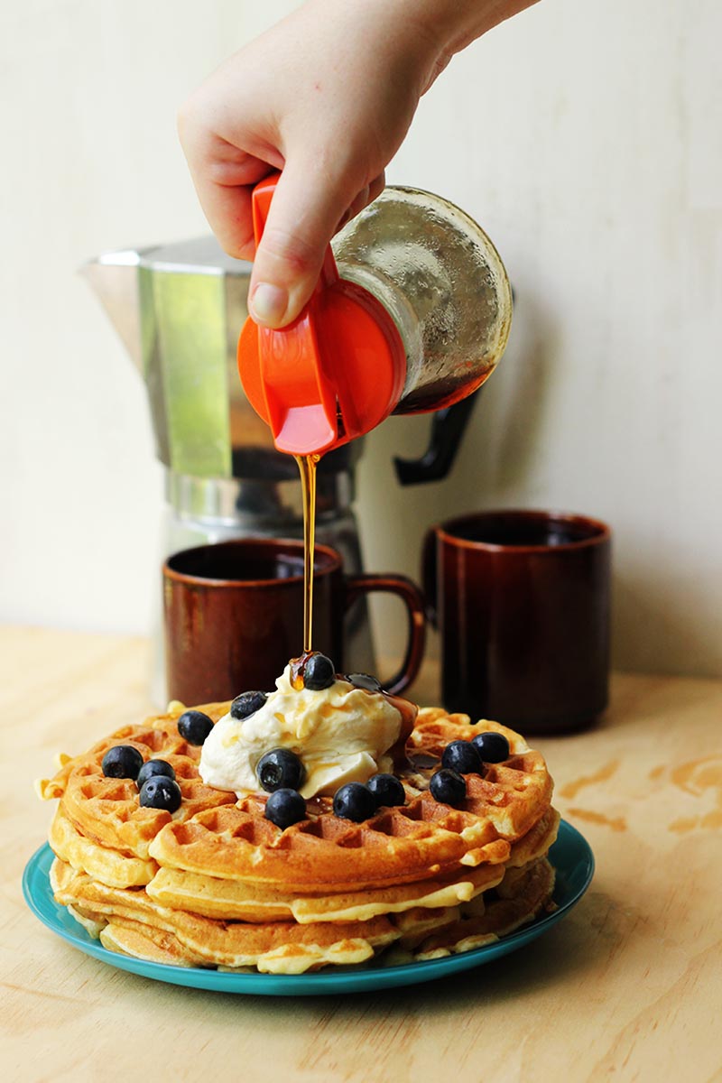 My Favourite Buttermilk Waffles // The Sugar Hit