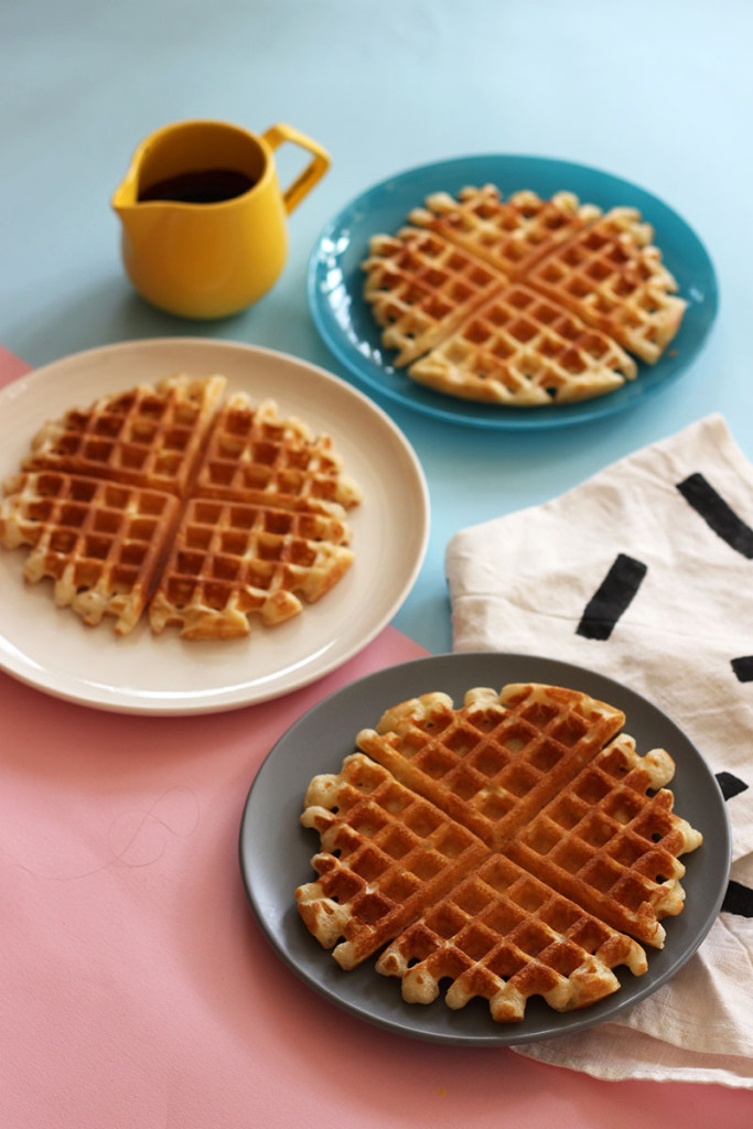 Olive Oil Waffles with Dark Chocolate Sauce The Sugar Hit