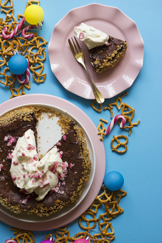 Pretzel Crust Brownie Pie + A Coles Baking Review The Sugar Hit