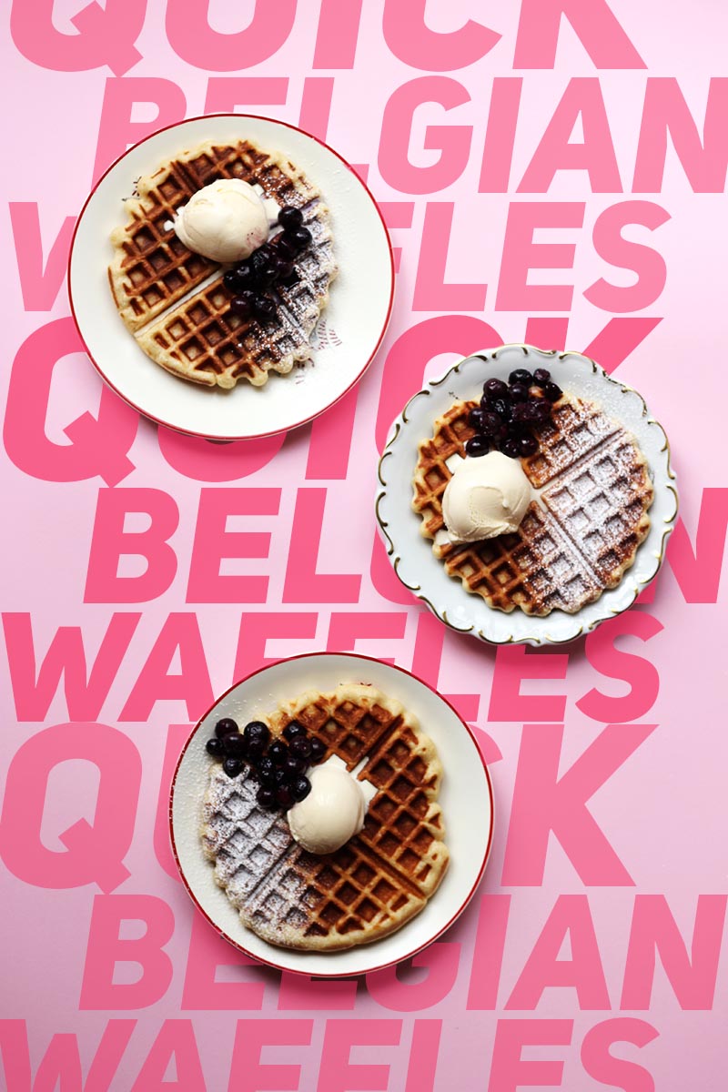 Quick Belgian Waffles // The Sugar Hit